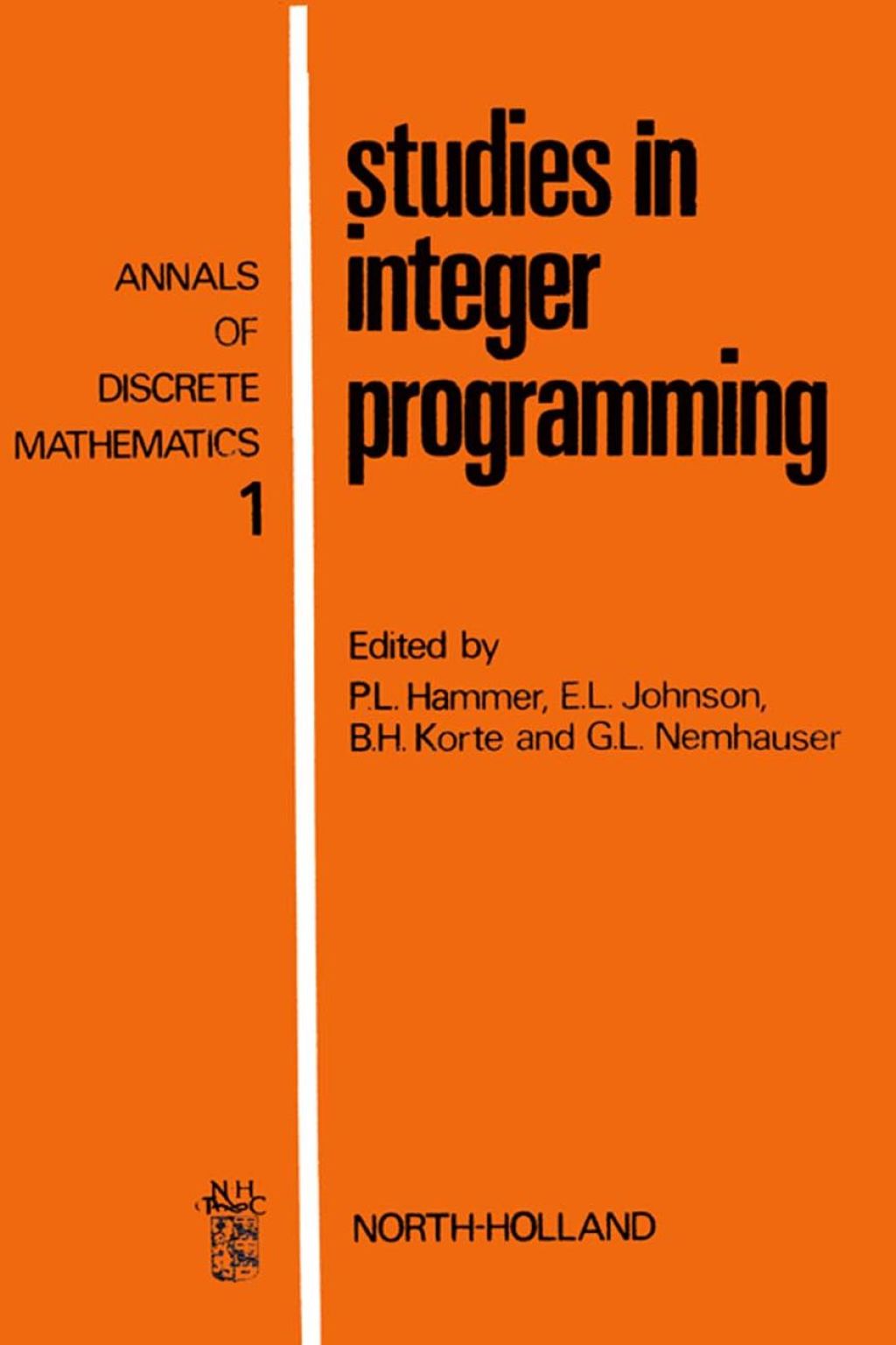 Studies in integer programming (eBook)