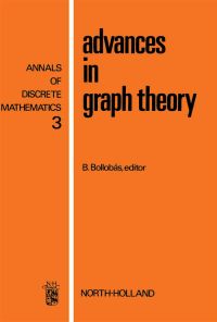 صورة الغلاف: Advances in graph theory 9780720408430