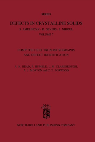 Imagen de portada: Computed Electron Micrographs And Defect Identification 9780720417579