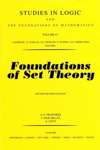 Cover image: Foundations of Set Theory 2nd edition 9780720422702