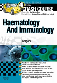Cover image: Crash Course Haematology and Immunology 4th edition 9780723438526