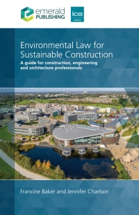 Imagen de portada: Environmental Law for Sustainable Construction 9780727766458