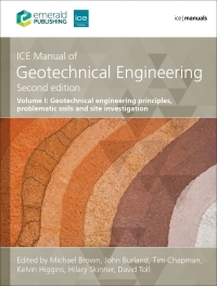 Omslagafbeelding: ICE Manual of Geotechnical Engineering Volume 1 2nd edition 9780727766816
