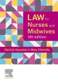 Cover image: Law for Nurses and Midwives 9th edition 9780729543484