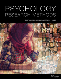 Cover image: Psychology research methods 1st edition 9780730344636