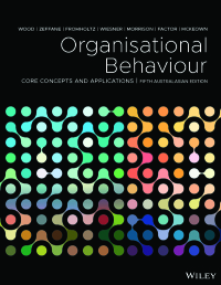 Cover image: Organisational Behaviour: Core Concepts and Applications 5th edition 9780730363422