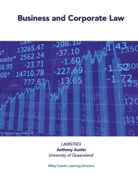 Cover image: (AUCS) Business & Corporate Law Wiley E-Text for University of Queensland 9780730371304