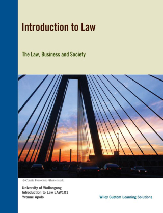 Cover image: (AUCM) Introduction to Law for University of Wollongong 1st edition 9780730371885