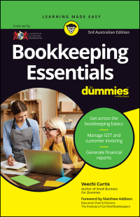 Imagen de portada: Bookkeeping Essentials For Dummies, 3rd Australian Edition 3rd edition 9780730384816