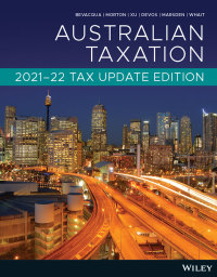Cover image: Australian Taxation 2021–22 tax update edition 1st edition 9780730397113