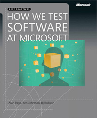 Cover image: How We Test Software at Microsoft 1st edition 9780735624252