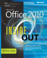 Cover image: Microsoft® Office 2010 Inside Out 1st edition 9780735656475
