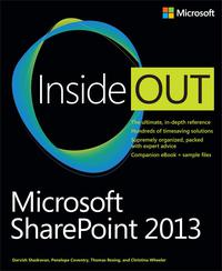 Cover image: Microsoft SharePoint 2013 Inside Out 1st edition 9780735666993