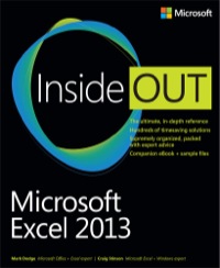Imagen de portada: Microsoft Excel 2013 Inside Out 1st edition 9780735669055