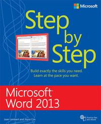 Cover image: Microsoft Word 2013 Step By Step 1st edition 9780735669123