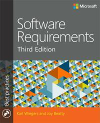 Cover image: Software Requirements 3rd edition 9780735679665