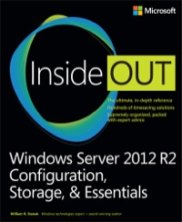 Cover image: Windows Server 2012 R2 Inside Out Volume 1 1st edition 9780735682672