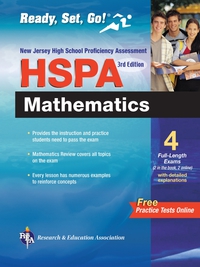 Imagen de portada: New Jersey HSPA Math with Online Practice Tests 3rd Ed 9780738606927