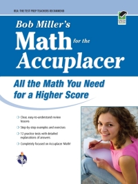 Imagen de portada: ACCUPLACER®: Bob Miller's Math Prep 1st edition 9780738606736