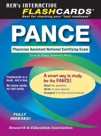 Cover image: PANCE (Physician Assistant Nat. Cert Exam) Flashcard Book 1st edition 9780738605067