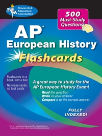 Titelbild: AP® European History Flashcard Book 9780738605074