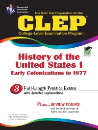 Imagen de portada: CLEP History of the United States I 1st edition 9780878918966
