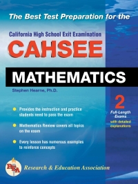 صورة الغلاف: CAHSEE Mathematics Test 1st edition 9780738600000