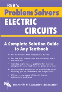 表紙画像: Electric Circuits Problem Solver 9780878915170