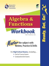 صورة الغلاف: Algebra and Functions Workbook 1st edition 9780738604527