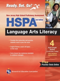 Cover image: New Jersey HSPA Language Arts Literacy with Online Practice Tests 9780738608457
