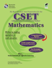 صورة الغلاف: CSET Mathematics Grades 7-12 2nd edition 9780738601809