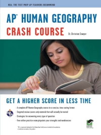 表紙画像: AP® Human Geography Crash Course Book   Online 9780738609324