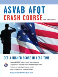 صورة الغلاف: ASVAB AFQT Crash Course Book + Online 9780738609041