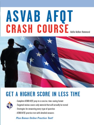 Cover image: ASVAB AFQT Crash Course Book + Online 9780738609041