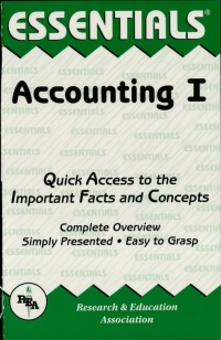صورة الغلاف: Accounting I Essentials 1st edition 9780878916672