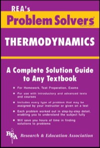 صورة الغلاف: Thermodynamics Problem Solver 9780878915552
