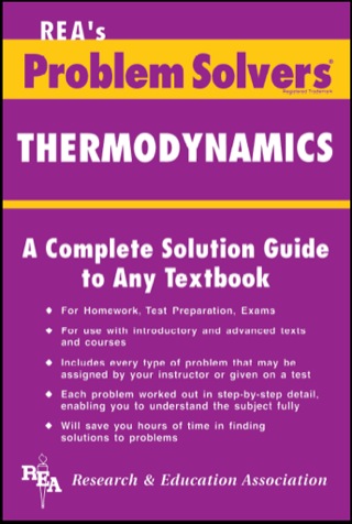Cover image: Thermodynamics Problem Solver 9780878915552