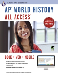 صورة الغلاف: AP® World History All Access Book   Online   Mobile 9780738610252
