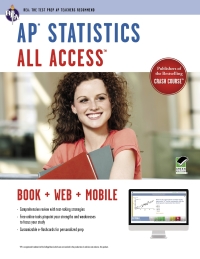 表紙画像: AP® Statistics All Access Book   Online   Mobile 9780738610580