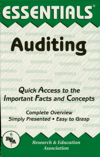 Cover image: Auditing Essentials 1st edition 9780878918799