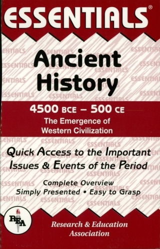 Imagen de portada: Ancient History: 4500 BCE to 500 CE Essentials 1st edition 9780878917044