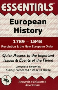 Titelbild: European History: 1789 to 1848 Essentials 1st edition 9780878917082