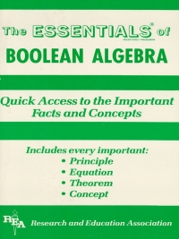 صورة الغلاف: Boolean Algebra Essentials 1st edition 9780878916986