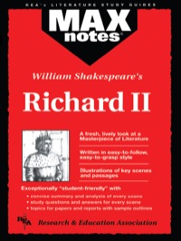 صورة الغلاف: Richard II  (MAXNotes Literature Guides) 9780878910434