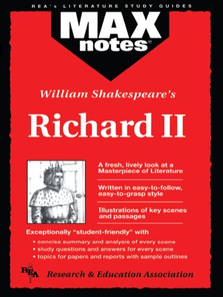 Cover image: Richard II  (MAXNotes Literature Guides) 9780878910434