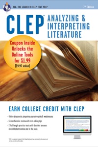 Titelbild: CLEP® Analyzing & Interpreting Literature Book + Online 7th edition 9780738610153