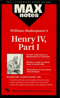 Cover image: Henry IV, Part I (MAXNotes Literature Guides) 1st edition 9780878910182