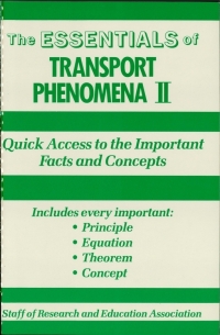 صورة الغلاف: Transport Phenomena II Essentials 1st edition 9780878916290