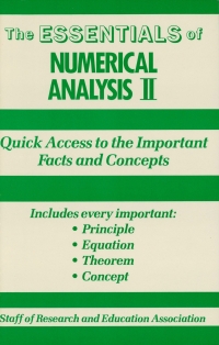 صورة الغلاف: Numerical Analysis II Essentials 1st edition 9780878916153