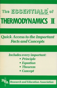 Cover image: Thermodynamics II Essentials 1st edition 9780878916276